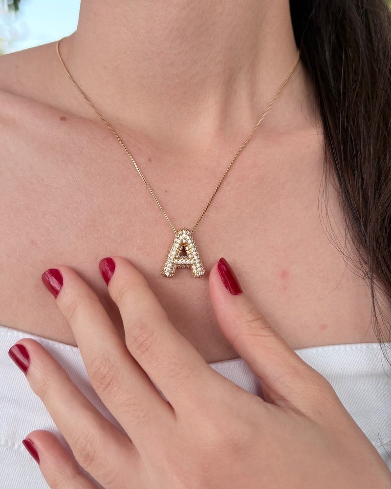 Colar personalizado com banho em ouro 18K